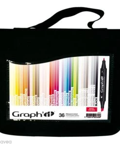 De gros ❤️ Assortiment Feutre à Alcool Graph'it Basic Colors X 36 😀
